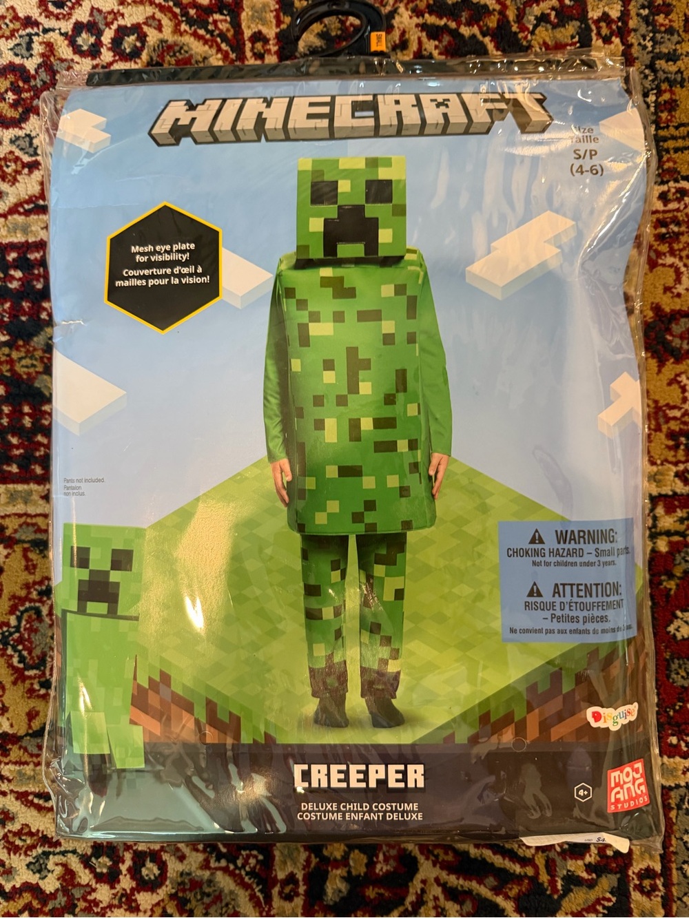 Minecraft Creeper Kids Costume — Green